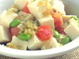 豆腐と枝豆のサラダ